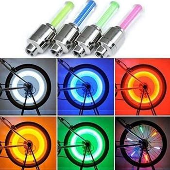 Tappi valvola luminosi per ruote di bici