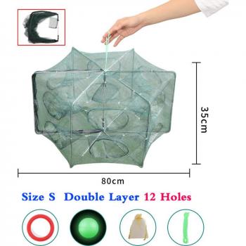 Réseau d’attrape-poissons et crabe, maille extensible
