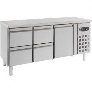 700 Commercial Refrigerated Workbench with 1 Door and 4 Drawers