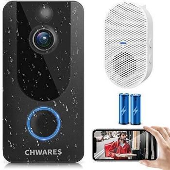 CHWARES 1080P Video Doorbell with Motion Detection