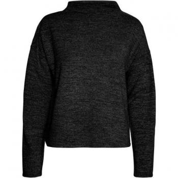 Vero Moda Bella VMBELLA LS High Neck Shirt XL in Metallic Black