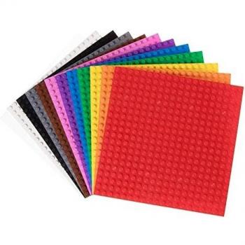 6x6 Rainbow Briks Premium Plate Pack – 12 Count