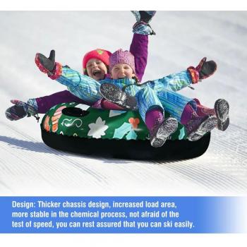 Thick‑Wall Snow Tube Skis for Kids & Adults