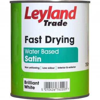 LEYLAND FAST DRY SATIN BRILLIANT WHITE 750ML