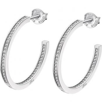 Pendientes LP1937-4 Hoops Plata Circonitas engastadas Mujer