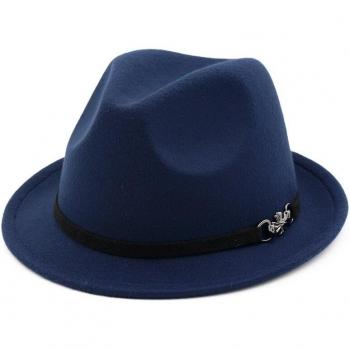 HanXi Women's Wool Fedora Hat