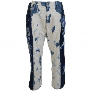 Dolce & Gabbana Loose-fit Jeans Blue Size: S Two Tone Tie Dye Men`s Denim Jeans