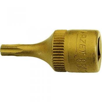 Hazet Douille mâle TORX Carré creux 63 mm 14 pouce Profil TORX intérieur Taille T 20 Longueur totale 28 mm 8502T20