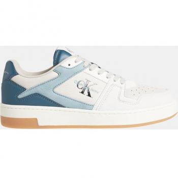 Zapatillas Calvin Klein Jeans Basket Cupsole Low Azul Blanco Naranja