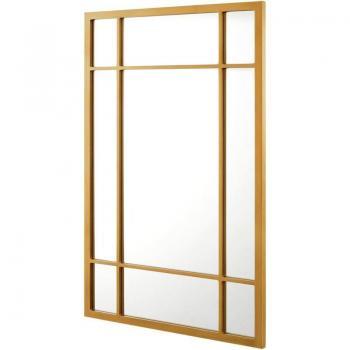 Specchio elegante 90x60 cm oro da parete