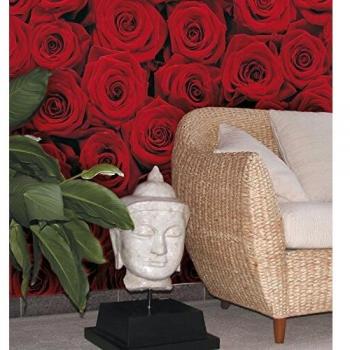 KOMAR Rosen‑Mosaikwand, 194 × 270 cm – Farbige Naturbilder