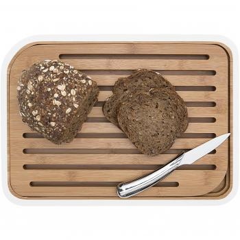 Planche à Pain Résistante en Bambou Naturel Pebbly
