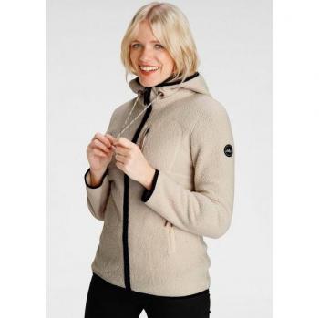 Sportliche Fleecejacke POLARINO für Damen, Gr. 46, beige