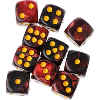 10 Cubos de 12mm Transparentes para Juegos de Mesa