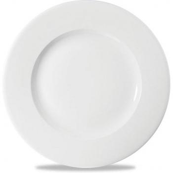 Wide Rim Churchill White Plate (10 ¾) – 12 Unit Bundle