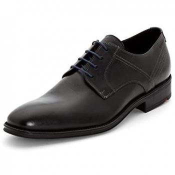 Stilvoller LLOYD Herrenschuh – Halbschuh Schwarz, Glattes Leder