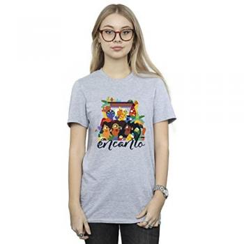 Women’s Encanto Sisters Grey Boyfriend Top XL