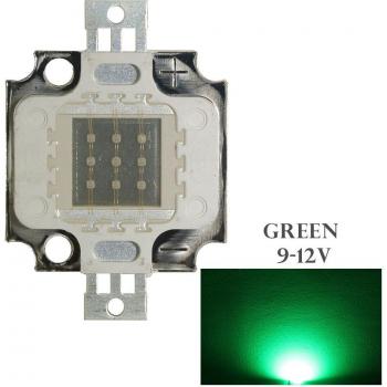 Module LED RGB 10W en cuivre, 9-12V, couleurs variées pour projecteur