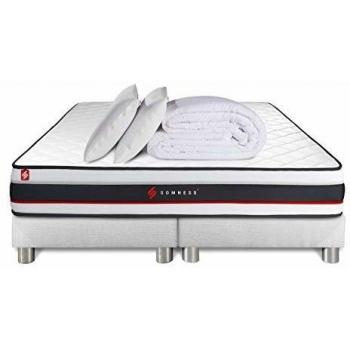 Suite Sommeil Premium 100x200 + 200x200 – Matelas Form, Oreillers Mémoire, Couette