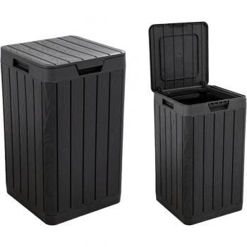 Pattumiera da Giardino 80 Lt. Con Porta Sacco Antracite Toomax