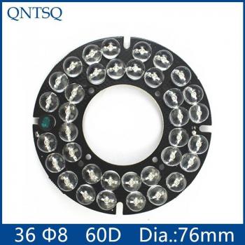 36LED Infrarot LED-Platine 850nm für 8mm Kamera, 60 Grad, CY-36f8-60