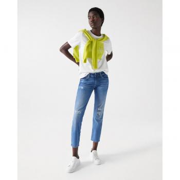 Vaqueros de mujer Salsa Jeans Push Up Wonder cropped slim
