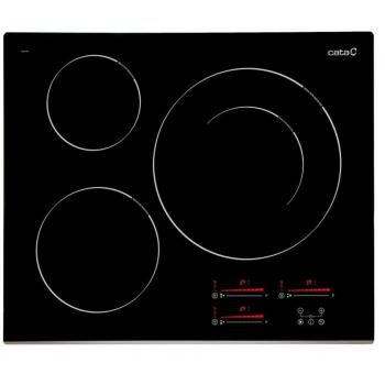 Induccion 3 Zonas 63cm Cata INSB 6032 BK Cristal Negro