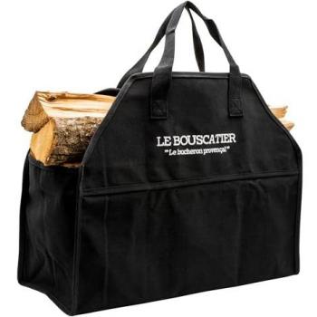 Sac Noir Résistant – Panier à Bûches, Accessoire Poêle/Insert/Brasero