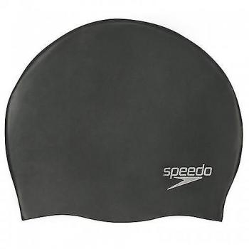 Gorro de Natación Unisex Speedo de Silicona Negro para Adultos
