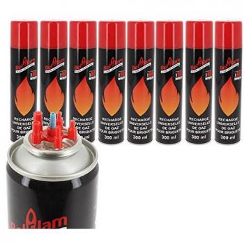 Briquet Butane 300 ml – Ensemble 8 recharges