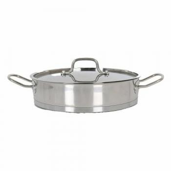 Cuiseur basique Qhotel 28 cm avec couvercle – 4,3 L de volume – Épaisseur 0,8 mm