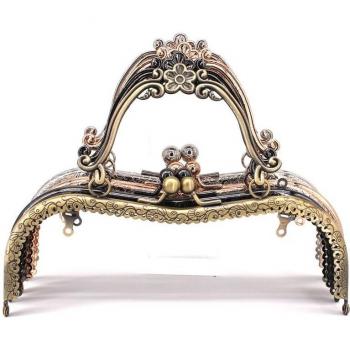 LIONSEN 20.5cm Metal Kiss Clasp Frame