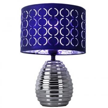 Lampe de table avec fonction mémoire et abat-jour velours