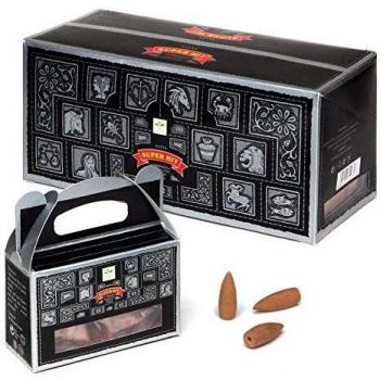 Set of 6 Satya Super Hit Backflow Incense Cones