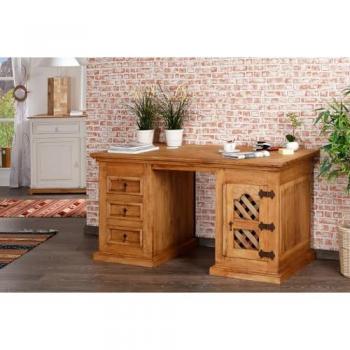 Pinienholz Schreibtisch Hacienda, 156x70 cm, im Landhausstil