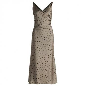 Vera Mont Cocktailkleid “Verbotene Farbe” – Khaki & Schwarz