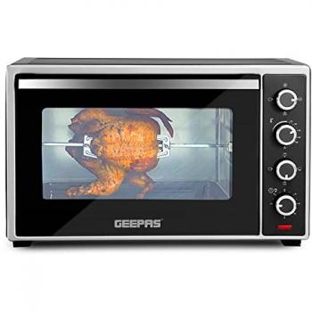 Geepas 60L Stainless Steel Electric Oven with Rotisserie