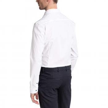 Eterna WEISS LANGARMHEMD – SUPER‑SLIM Stretch, Größe 39W
