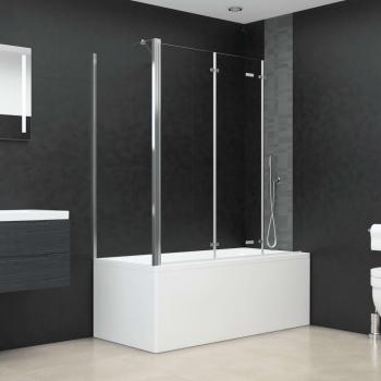 Transparante Badwand 120X69X130 Cm Gehard Glas
