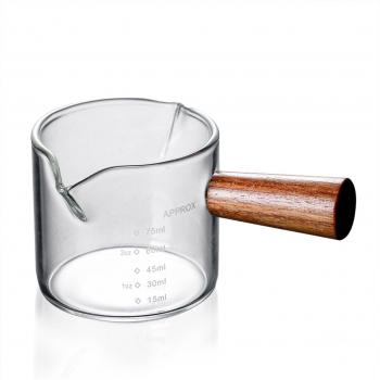 Dual Spout Glass Measuring Cup for Coffee and Wine