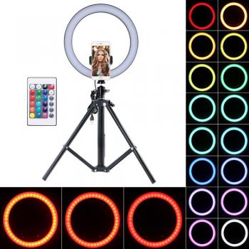 Luz de Relleno para Fotos Selfie, Incluye Mando a Distancia