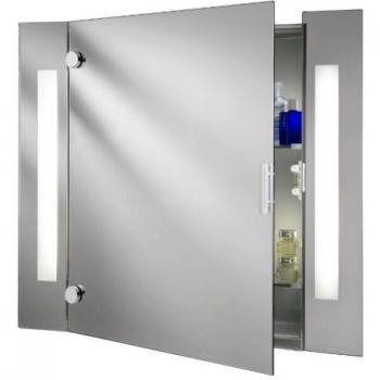 Bathroom Deco W50 x H70cm LED Mirror Cabinet with Shaver Socket