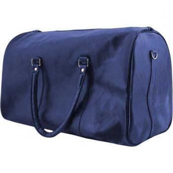 Leather Travel Bag with Independent Shoe Pocket