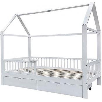 Letto Baby Home Deluxe STERNENLAND 90x200 Bianco