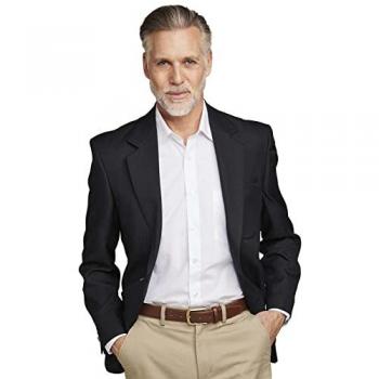 Single‑Breasted Oxford Blazer – Classic Style, Regular Fit