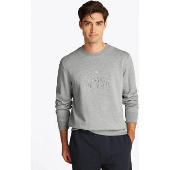 Hilfiger Logo Sweatshirt – Herren, Größe M, Light Grey Heather