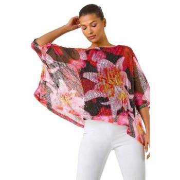 Roman Garden Glow Mesh Crop – Women, Fuchsia, 12