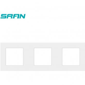 Panneau SRAN avec cadre triple, plaque de fer 258mm * 86mm, blanc/noir/or