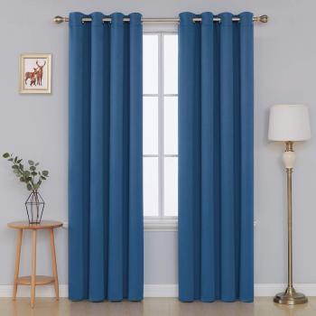 Tende Da Letto Verde 132x229 cm Deconovo – Oscurante, Termica, 2 Pannelli