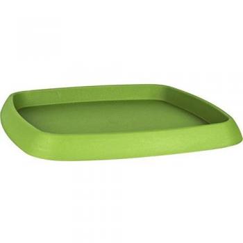 Soucoupe en plastique carrée 36,2 x 36,2 x 3 cm vert matcha
